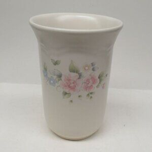 Pfaltzgraff China TEA ROSE 6 3/4 Inch High Utensil Holder or Kitchen Crock
